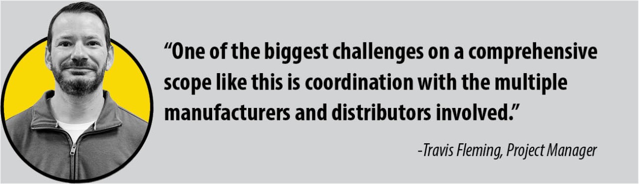quote from project manager Travis Fleming